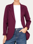 Giacca punto Milano JOLIE - Burgundy