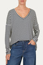 Maglia scollo a V Comfy - Nero