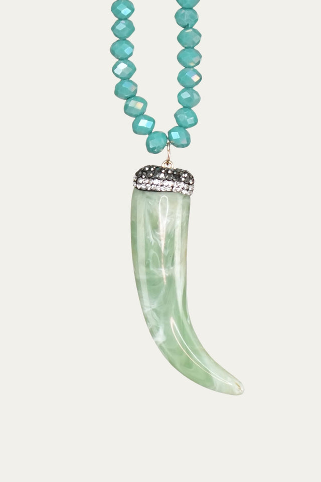 Collana cornetto - Verde Acqua