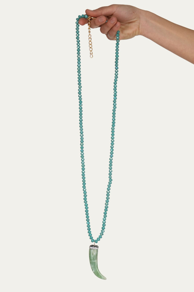 Collana cornetto - Verde Acqua