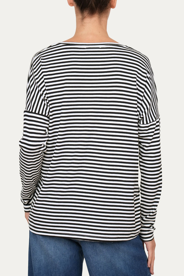 Maglia scollo a V Comfy - Nero