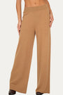 Pantalone palazzo misto cashmere - Biscotto