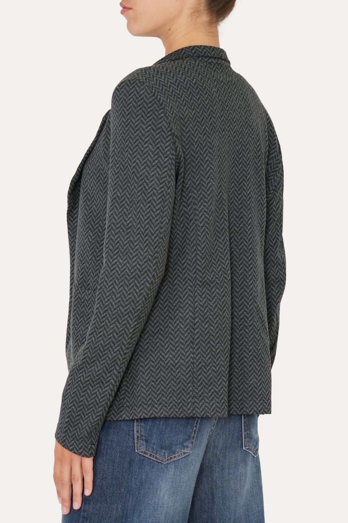 Giacca spigata monopetto classy - Nero Grigio