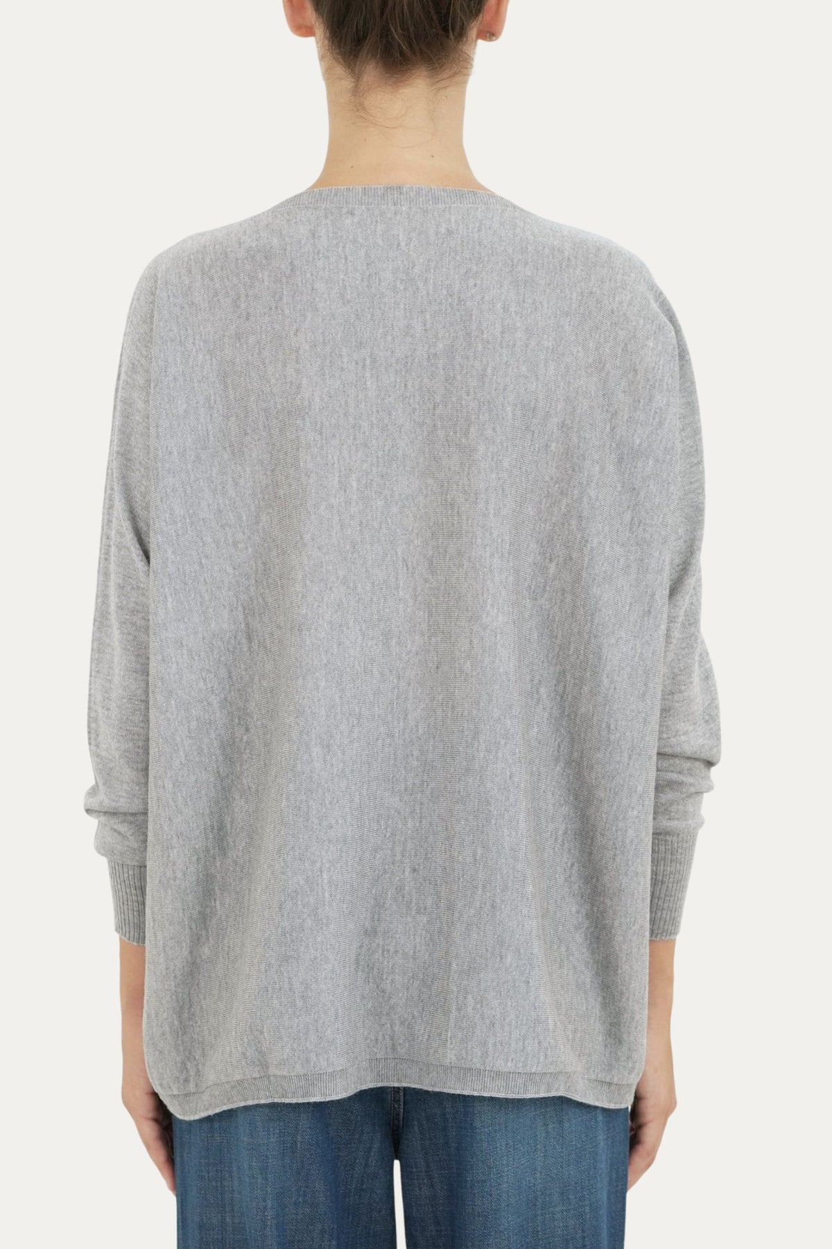 Cardigan con bottoni in lana merino Zegna Baruffa - Grigio