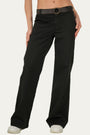 Pantalone palazzo LIA cotone Light - Nero