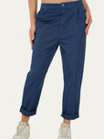 Pantalone boyfriend SALLY cotone Light - Blu
