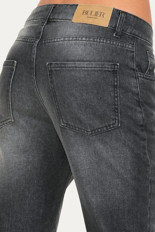 Jeans boyfriend SAMMY tessuto slegato - Denim Nero