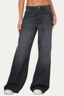 Jeans palazzo DEA tessuto slegato - Denim Nero