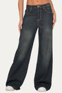 Jeans palazzo DEA tessuto slegato - Denim Thé