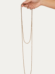 Collana punto luce PERLE PICCOLE - Taupe