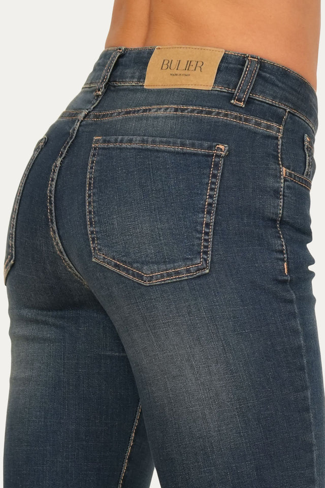 Jeans a zampa JANE in tessuto stretch - Denim Thè