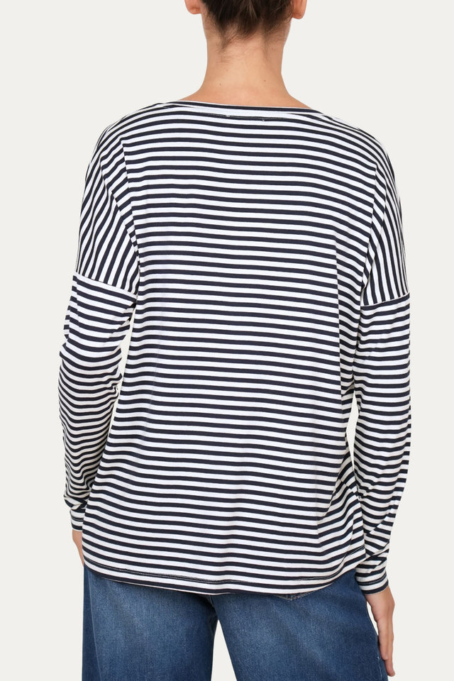 Maglia scollo a V Comfy - Blu Notte