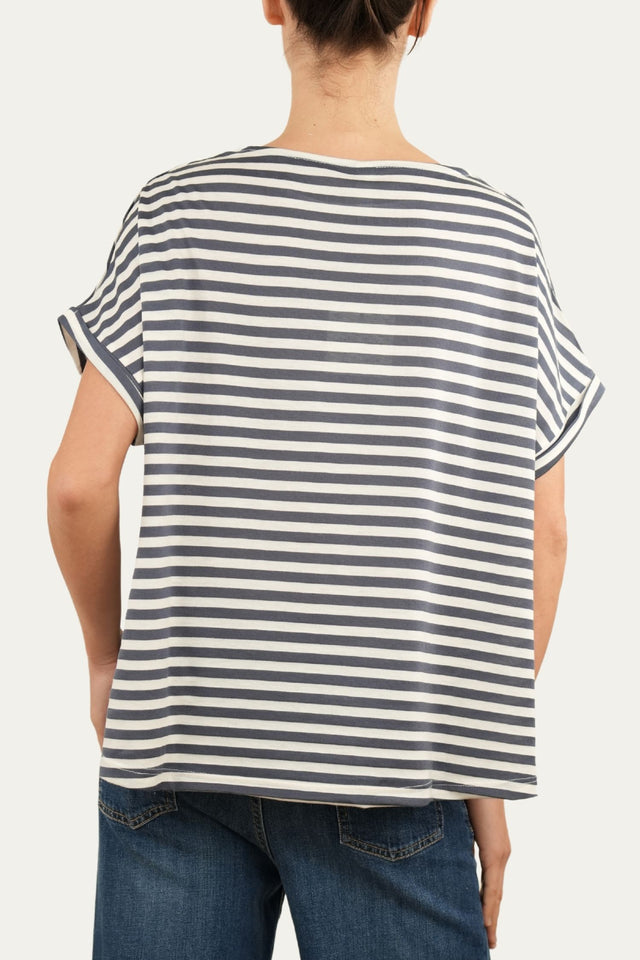 T+shirt a barchetta cotone a righe Florida - Jeans