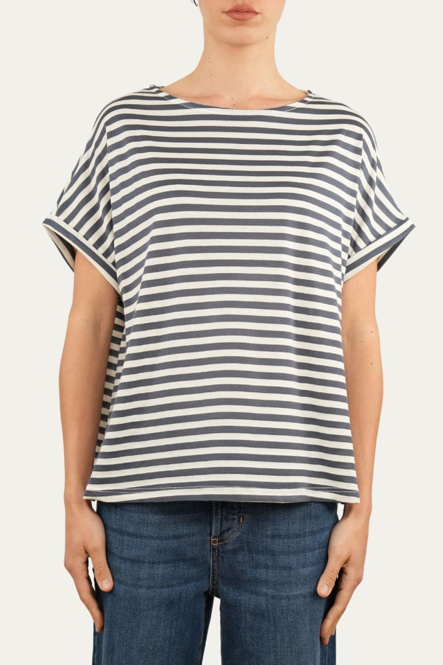 T+shirt a barchetta cotone a righe Florida - Jeans