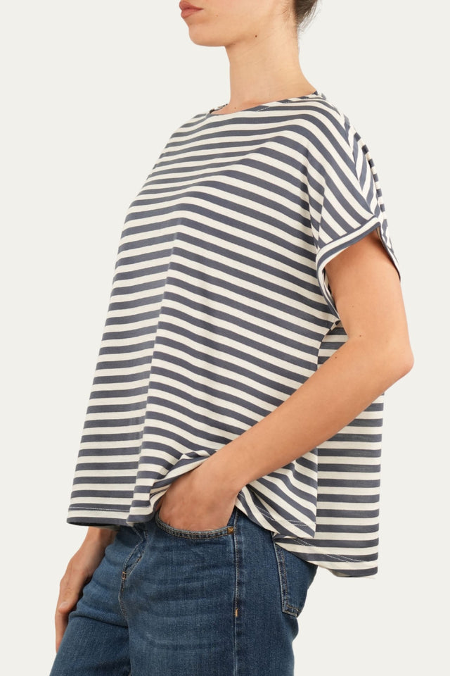 T+shirt a barchetta cotone a righe Florida - Jeans