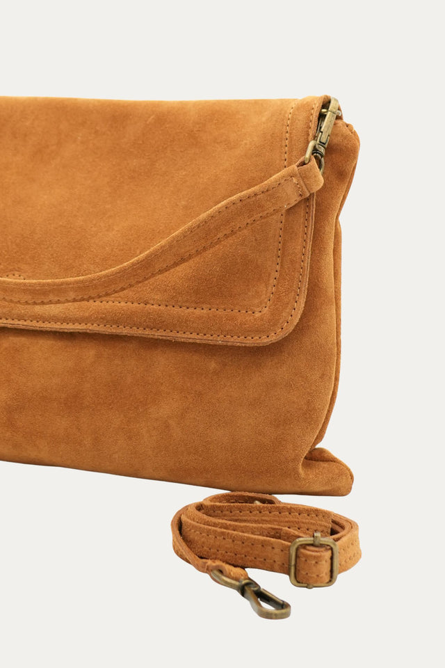 Pochette LUA in camoscio - Cuoio