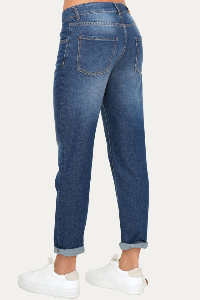 Jeans boyfriend SAMMY tessuto slegato - Denim Blu