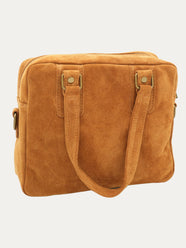 Borsa in camoscio GILDA - Cuoio