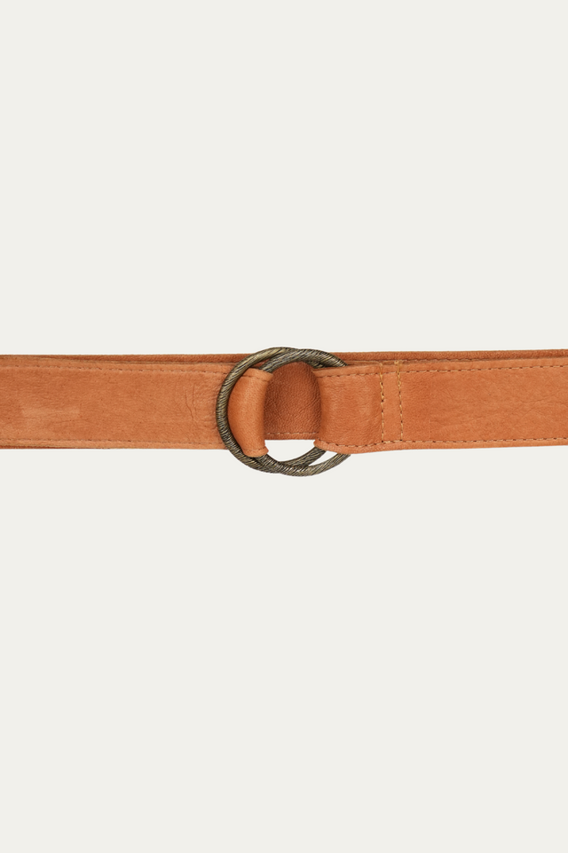 Cintura doppio anello - Cuoio