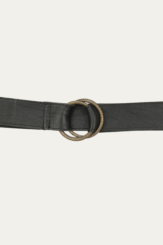 Cintura doppio anello - Nero