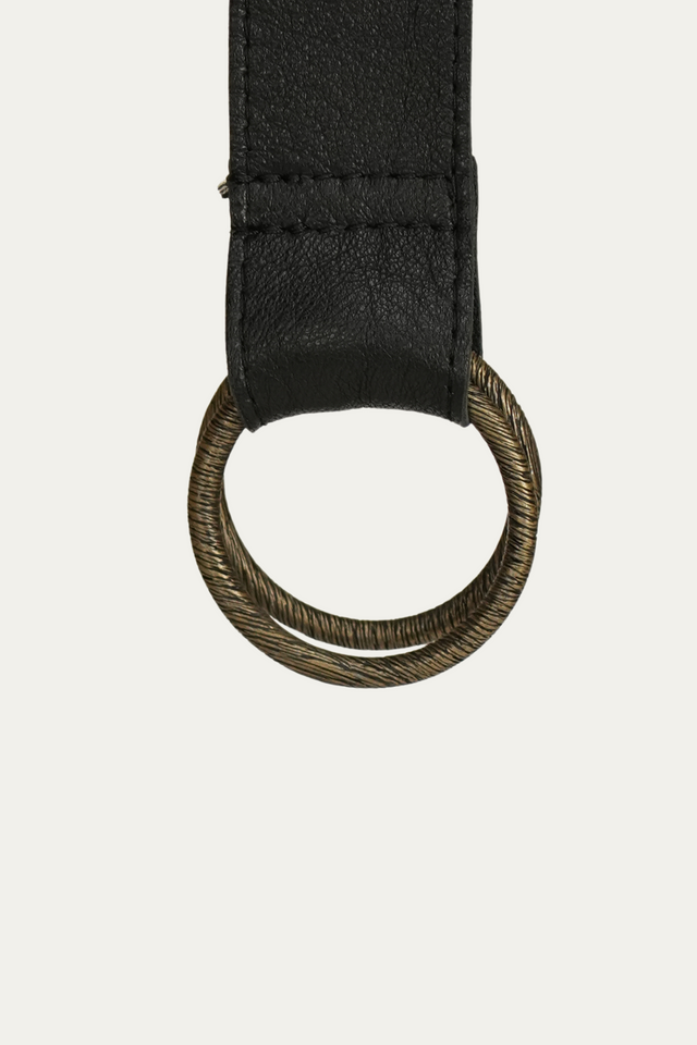 Cintura doppio anello - Nero