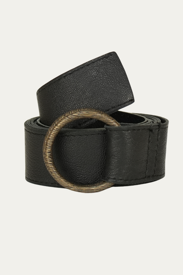 Cintura doppio anello - Nero