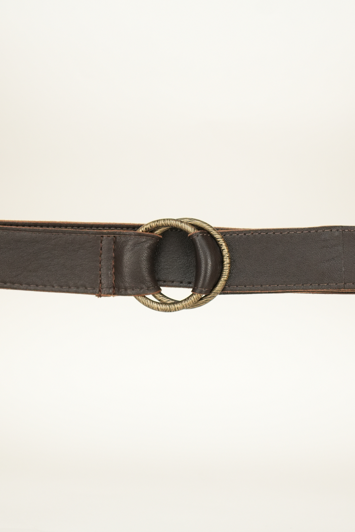 Bulier-Cinturón con doble anilla - marrón oscuro 