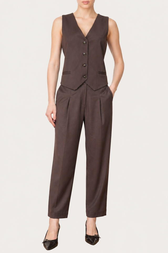 Pantalone sigaretta sartoriale - Moro