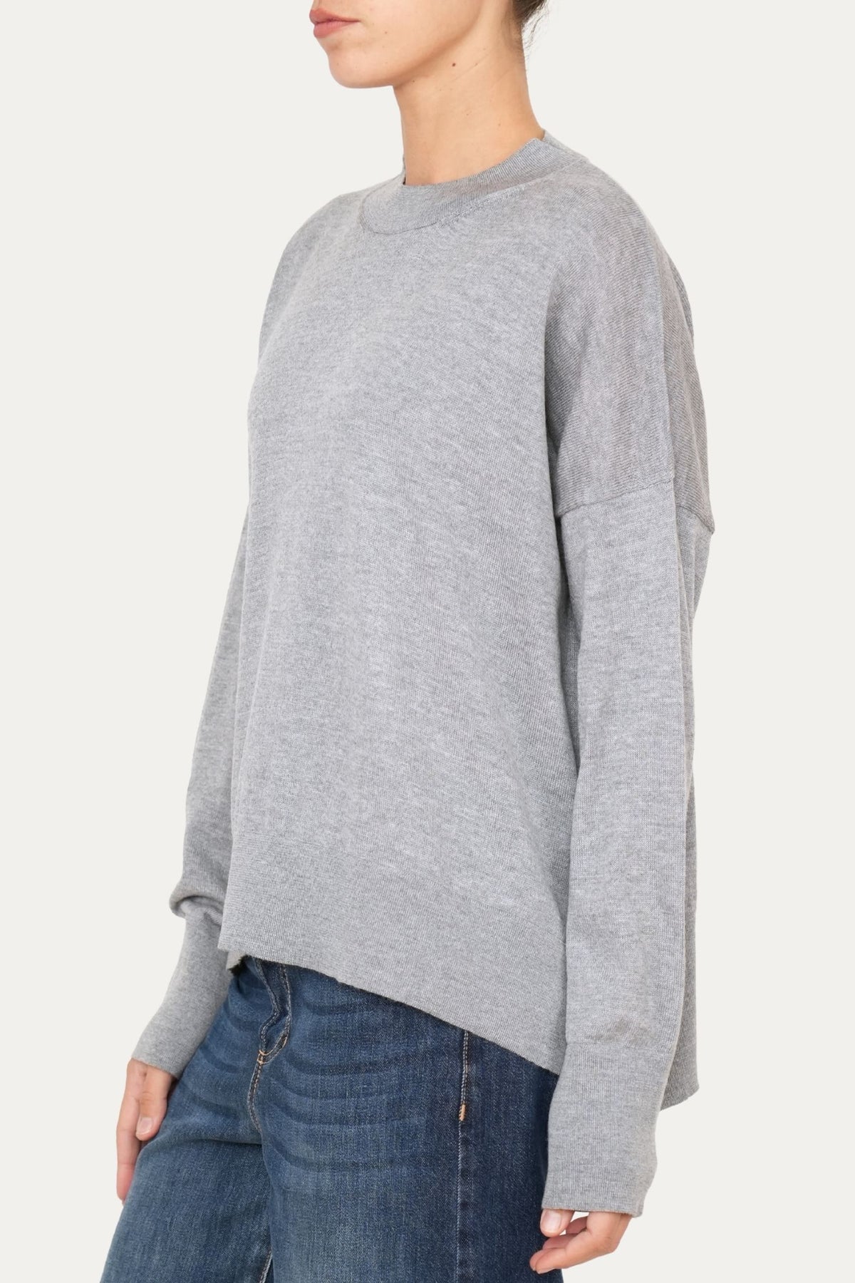 Maglia paricollo in lana merino Zegna Baruffa - Grigio