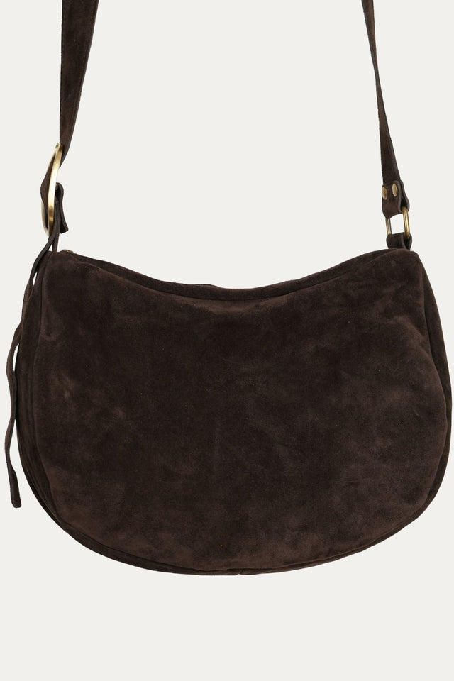 Borsa AMY in camoscio - Moro