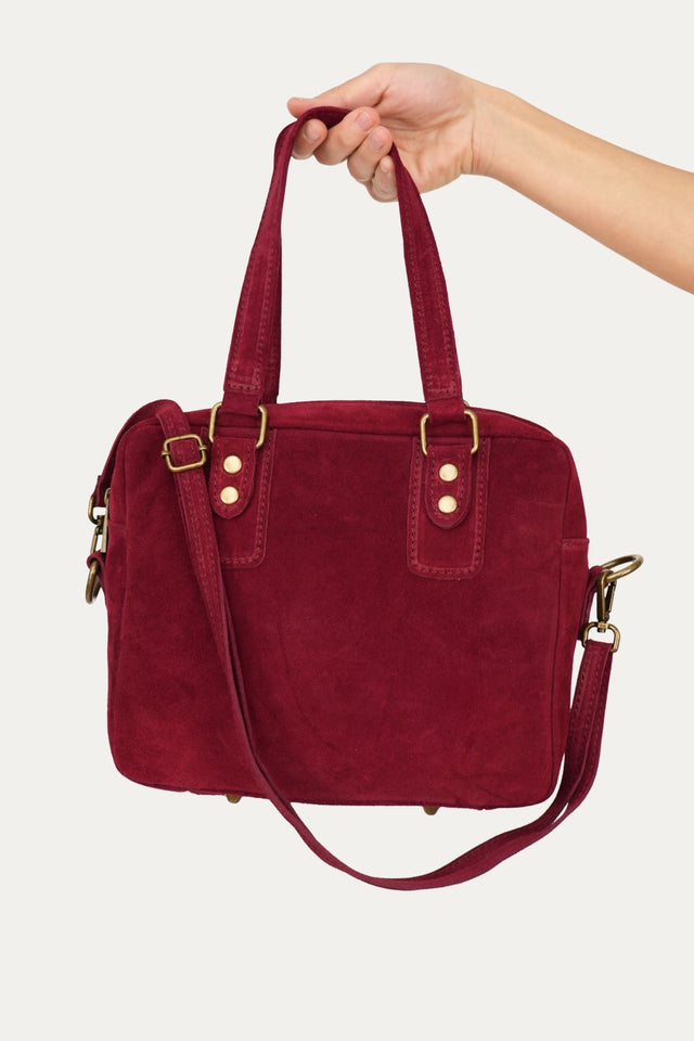 Borsa in camoscio GILDA - Vino