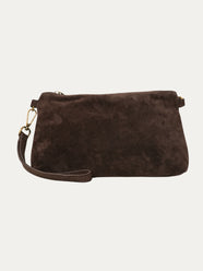 Pochette SARA in camoscio - Moro