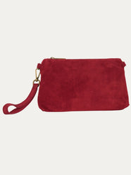 Pochette SARA in camoscio - Vino