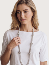 Collana nodo di luce - Argento