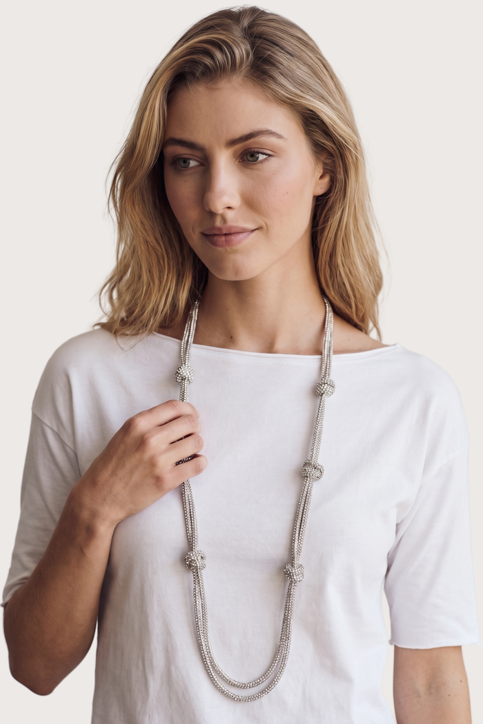 Collana nodo di luce - Argento