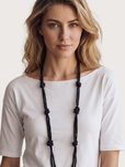 Collana nodo di luce - Nero