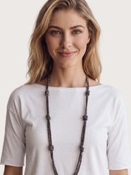 Collana nodo di luce - Fumè