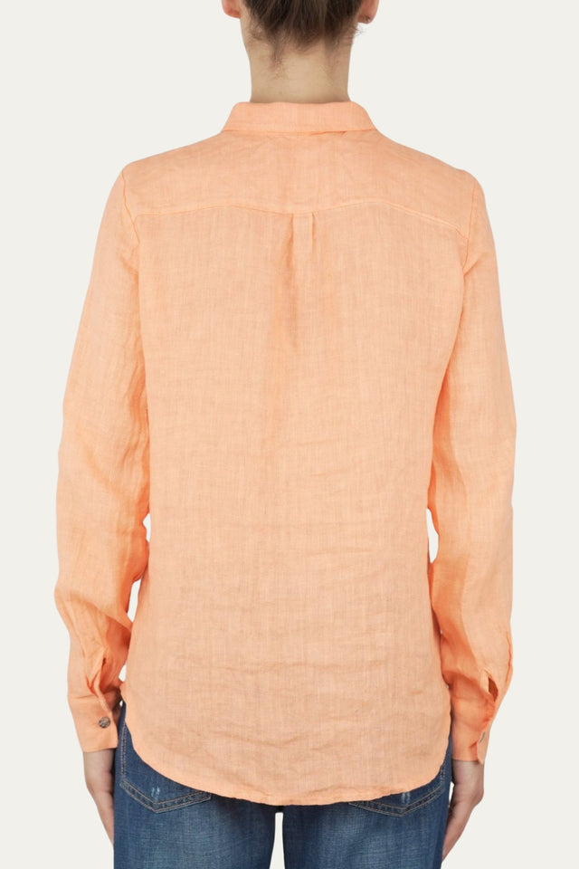 Camicia in lino - Peach pink