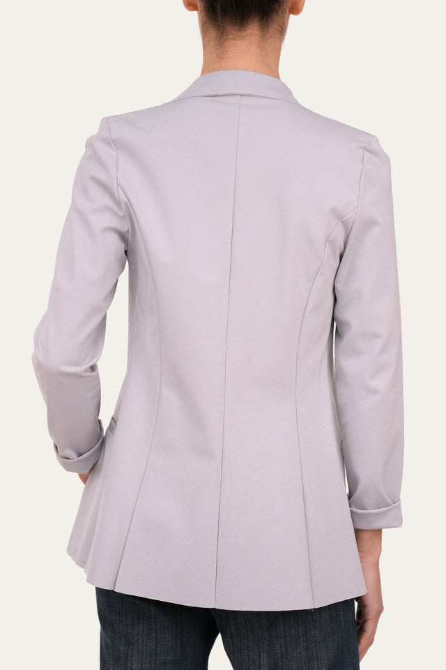 Giacca punto Milano JOLIE leggera - Grigio pastello