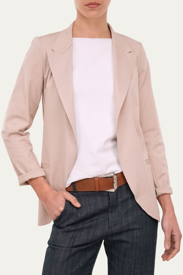 Giacca punto Milano JOLIE leggera - Noce