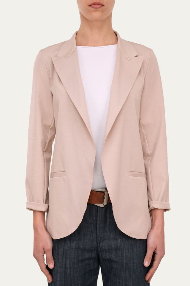 Giacca punto Milano JOLIE leggera - Noce