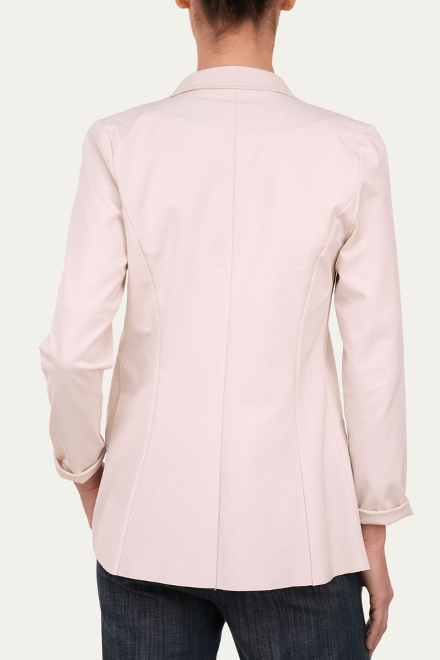 Giacca punto Milano JOLIE leggera - Ecru