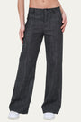 Bulier-Jeans elastic palazzo at the back - dark denim