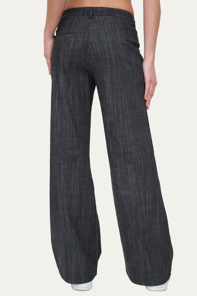 Bulier-Jeans elastic palazzo at the back - dark denim