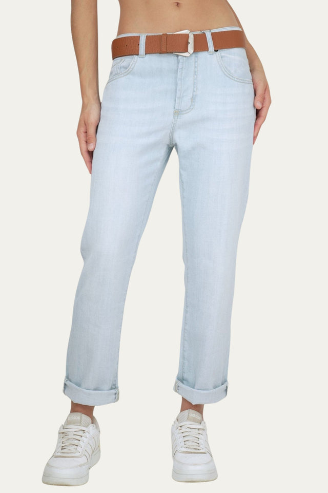 Jeans boyfriend SAMMY tessuto slegato Soft - Denim Chiaro