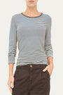 Maglia girocollo a righe Kansas - Moro