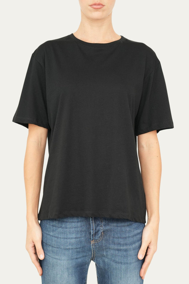T+shirt girocollo - Nero