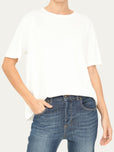T-shirt girocollo - Panna