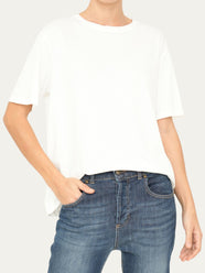 T-shirt girocollo - Panna