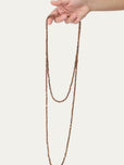 Collana punto luce - Tabacco